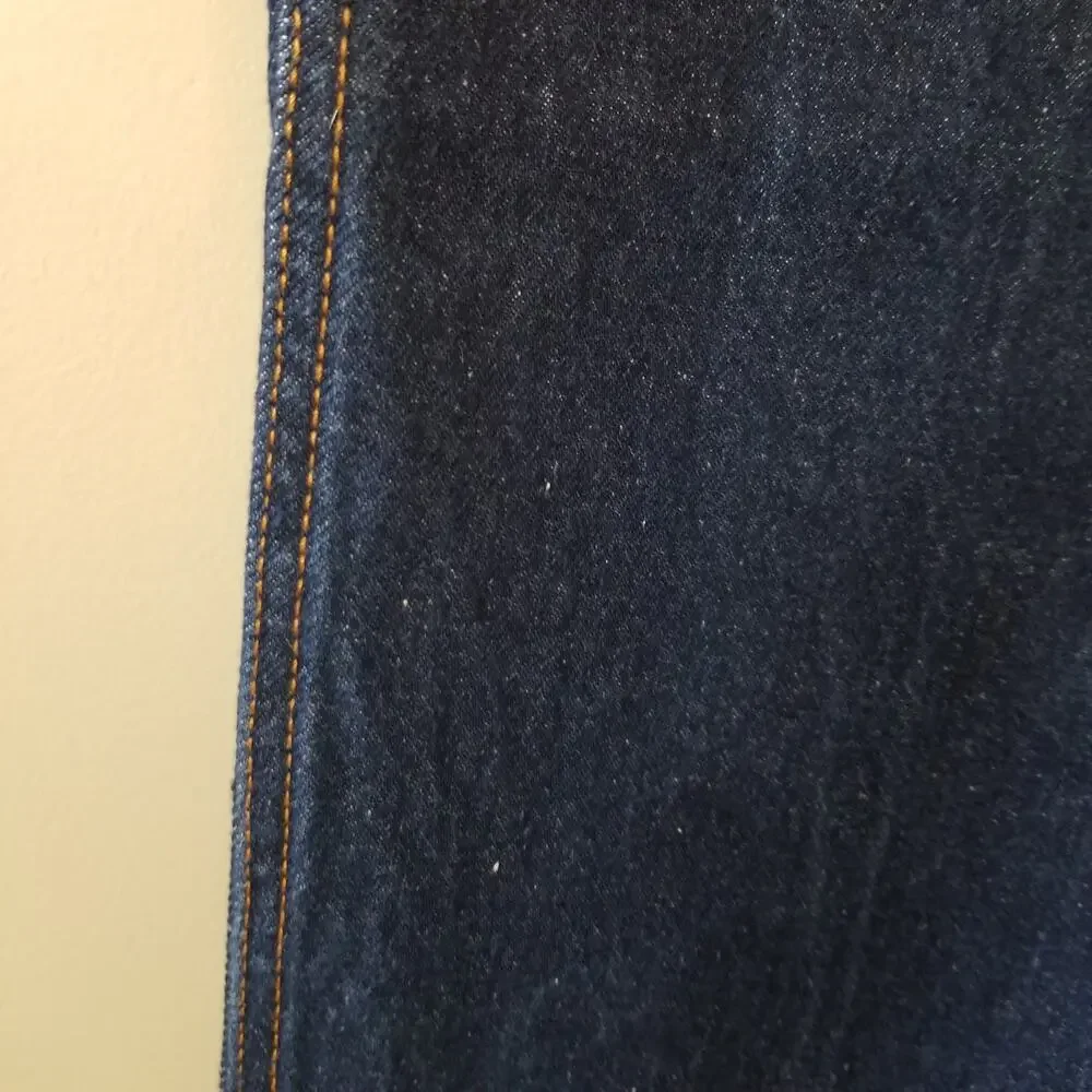 Vintage Y2K Men's Levi's 505 Dark Wash Regular Fit Straight Leg Jeans, 40x30